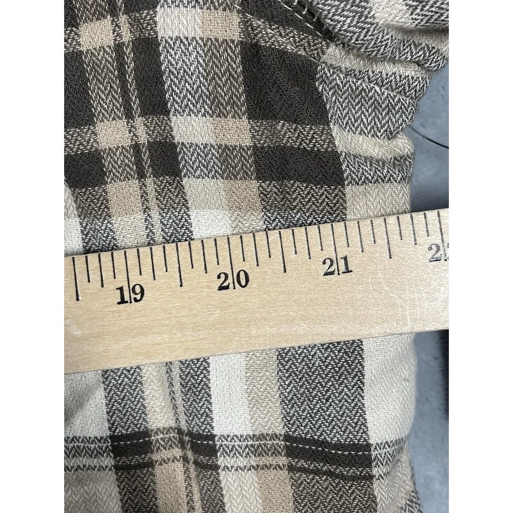 Wrangler Authentics Jacket Mens Medium Plaid Sherpa Lined Flannel Fleece Coat